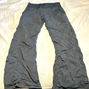 Lined grey dance studio pants.